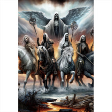 Lade das Bild in den Galerie-Viewer, Aluminiumbild RVBANG 2026 Apokalyptische Reiter Hochformat
