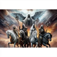Lade das Bild in den Galerie-Viewer, Aluminiumbild RVBANG 2026 Apokalyptische Reiter Querformat