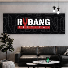 Lade das Bild in den Galerie-Viewer, Aluminiumbild gebürstet RVBANG Logo No.1 Panorama