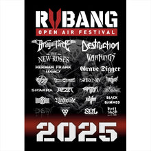 Lade das Bild in den Galerie-Viewer, Aluminiumbild RVBANG 2025 Plakat Hochformat