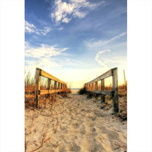 Lade das Bild in den Galerie-Viewer, Leinwandbild Sandstrand Hochformat