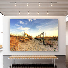 Lade das Bild in den Galerie-Viewer, Leinwandbild Sandstrand Querformat