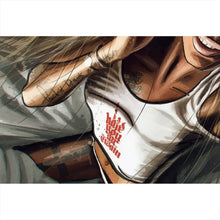 Lade das Bild in den Galerie-Viewer, Aluminiumbild gebürstet Sexy Tattoo Girl No. 1 Querformat