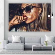 Lade das Bild in den Galerie-Viewer, Poster Sexy Tattoo Girl Querformat