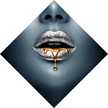 Lade das Bild in den Galerie-Viewer, Poster Silberne Lippen Raute