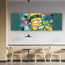 Lade das Bild in den Galerie-Viewer, Acrylglasbild Skateboarder Graffiti Panorama