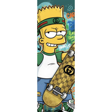 Lade das Bild in den Galerie-Viewer, Aluminiumbild gebürstet Skateboarder Graffiti Panorama Hoch