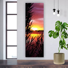 Lade das Bild in den Galerie-Viewer, Poster Sonnenuntergang am Strand Panorama Hoch