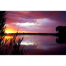Lade das Bild in den Galerie-Viewer, Spannrahmenbild Sonnenuntergang am Strand Querformat