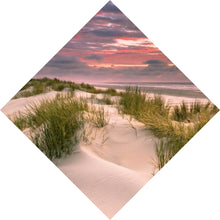 Lade das Bild in den Galerie-Viewer, Aluminiumbild Sonnenuntergang über den Dünen Raute