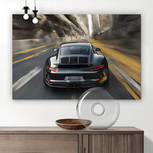 Lade das Bild in den Galerie-Viewer, Poster Sportwagen in voller Fahrt Modern Art Querformat
