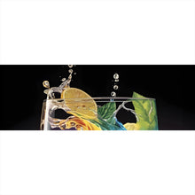 Lade das Bild in den Galerie-Viewer, Aluminiumbild Spritziger bunter Cocktail im Glas Panorama
