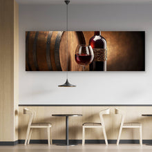 Lade das Bild in den Galerie-Viewer, Poster Stilvolle Darstellung einer Weinverkostung Panorama