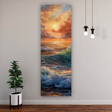 Lade das Bild in den Galerie-Viewer, Poster Stimmungsvolle Meerlandschaft bei Sturm Panorama Hoch