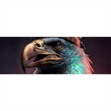 Lade das Bild in den Galerie-Viewer, Leinwandbild Stolzer Adler in königlicher Kleidung mit Schmuck Panorama