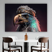 Lade das Bild in den Galerie-Viewer, Poster Stolzer Adler in königlicher Kleidung mit Schmuck Querformat