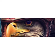 Lade das Bild in den Galerie-Viewer, Acrylglasbild Stolzer Adler in Lederjacke und Helm Panorama