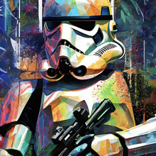 Lade das Bild in den Galerie-Viewer, Poster Stormtrooper Abstrakt Art Quadrat