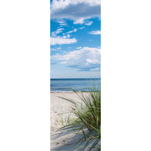 Lade das Bild in den Galerie-Viewer, Leinwandbild Strand mit beruhigendem Meerblick Panorama Hoch