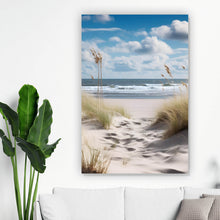 Lade das Bild in den Galerie-Viewer, Acrylglasbild Strandlandschaft mit sanften Dünen Hochformat