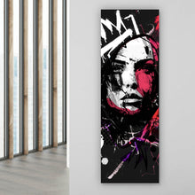 Lade das Bild in den Galerie-Viewer, Spannrahmenbild Street Queen Abstract Art Panorama Hoch