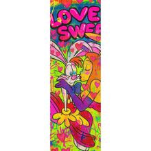 Lade das Bild in den Galerie-Viewer, Aluminiumbild Süßes Pop Art Liebespaar Panorama Hoch