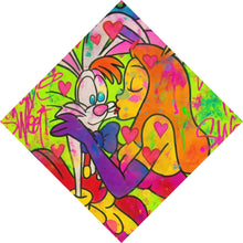 Lade das Bild in den Galerie-Viewer, Poster Süßes Pop Art Liebespaar Raute