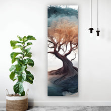 Lade das Bild in den Galerie-Viewer, Poster Surrealer Baum im Nebel Panorama Hoch