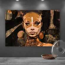 Lade das Bild in den Galerie-Viewer, Poster Surreales abstraktes Frauen Portrait Querformat