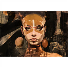 Lade das Bild in den Galerie-Viewer, Poster Surreales abstraktes Frauen Portrait Querformat