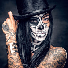 Lade das Bild in den Galerie-Viewer, Aluminiumbild Tattoo La Catrina No.2 Quadrat