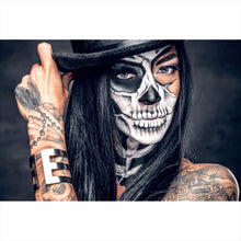 Lade das Bild in den Galerie-Viewer, Poster Tattoo La Catrina No.2 Querformat