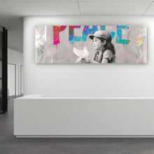 Lade das Bild in den Galerie-Viewer, Spannrahmenbild The World is ours Peace Panorama