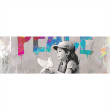 Lade das Bild in den Galerie-Viewer, Aluminiumbild The World is ours Peace Panorama