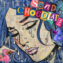 Lade das Bild in den Galerie-Viewer, Spannrahmenbild Tränen Frau Send Chocolate Quadrat