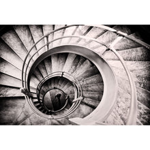 Lade das Bild in den Galerie-Viewer, Poster Treppe in Rundform Querformat
