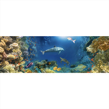 Lade das Bild in den Galerie-Viewer, Aluminiumbild Unterwasserwelt voller bunter Fische und Korallen Panorama