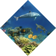 Lade das Bild in den Galerie-Viewer, Leinwandbild Unterwasserwelt voller bunter Fische und Korallen Raute