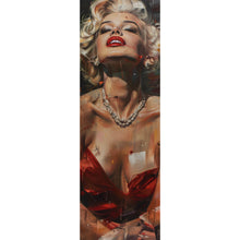 Lade das Bild in den Galerie-Viewer, Acrylglasbild Verführerisches Frauen Portrait Abstrakt Panorama Hoch