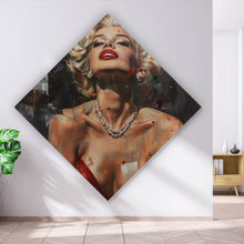 Lade das Bild in den Galerie-Viewer, Poster Verführerisches Frauen Portrait Abstrakt Raute