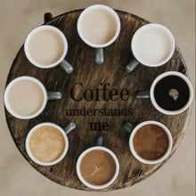 Lade das Bild in den Galerie-Viewer, Leinwandbild Verschiedene Kaffeesorten auf einem Tablett serviert Quadrat