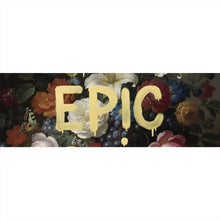 Lade das Bild in den Galerie-Viewer, Leinwandbild Vintage Blumen Do Epic Shit Panorama