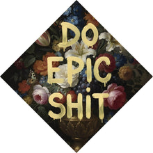 Lade das Bild in den Galerie-Viewer, Acrylglasbild Vintage Blumen Do Epic Shit Raute