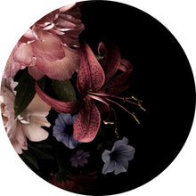 Lade das Bild in den Galerie-Viewer, Aluminiumbild Vintage Blumen Kreis