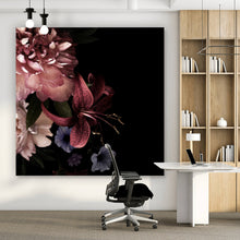 Lade das Bild in den Galerie-Viewer, Spannrahmenbild Vintage Blumen Quadrat