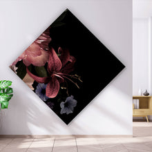 Lade das Bild in den Galerie-Viewer, Acrylglasbild Vintage Blumen Raute