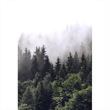 Lade das Bild in den Galerie-Viewer, Spannrahmenbild Wald am Morgen Hochformat