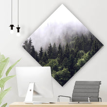 Lade das Bild in den Galerie-Viewer, Spannrahmenbild Wald am Morgen Raute
