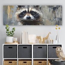 Lade das Bild in den Galerie-Viewer, Aluminiumbild Waschbär mit Toilettenpapier Panorama