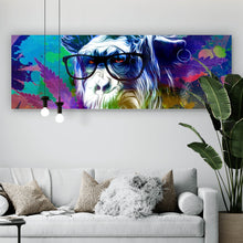 Lade das Bild in den Galerie-Viewer, Leinwandbild Weed Monkey Modern Art Panorama